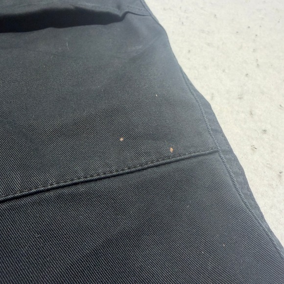 Empyre Pants Mens 28 Double Knee Cargo Pants Baggy Skater Black Y2K *FLAWED - Picture 5 of 16